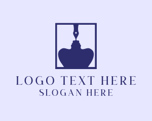 Fountain Pen - Pen Ink People logo design