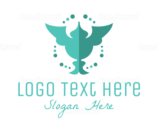 Blue Humming Bird Logo