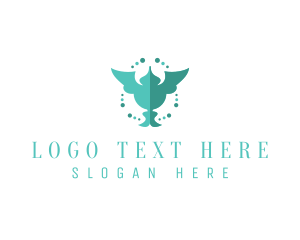 Luxury - Flying Hummingbird Spa logo design