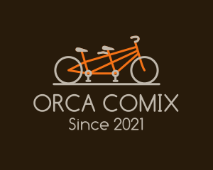 Championship - Tandem Bicycle Bike logo design