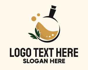 Liquid - Potion Bottle Organic Essence logo design