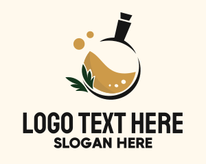Tree - Potion Bottle Organic Essence logo design