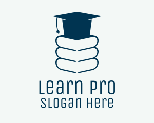 Teach - Blue Book Graduate logo design