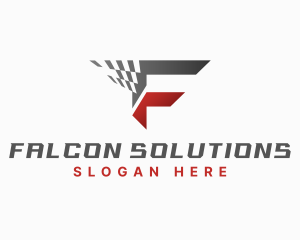 Modern Automotive Race Letter F logo design