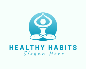 Health Fitness Meditation logo design