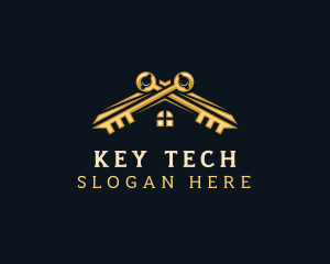 Real Estate Key logo design