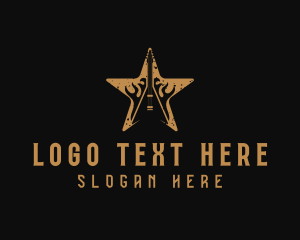 Sign Of The Horns - Punk Rock Band logo design