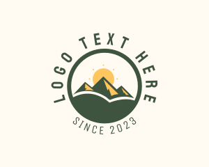 Destination - Outdoor Mountain Travel logo design