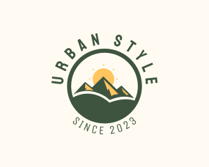 Eco - Outdoor Mountain Travel logo design