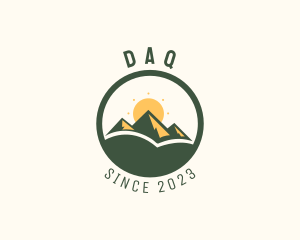 Hiking - Outdoor Mountain Travel logo design