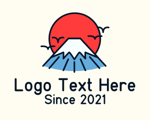 Tour Guide - Fuji Mountain Japan logo design