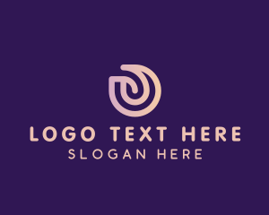 Application - Media Tech Business Letter O logo design