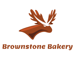 Brown Moose Antlers logo design