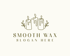 Wax - Candle Maker Wax logo design