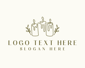 Relaxation - Candle Maker Wax logo design