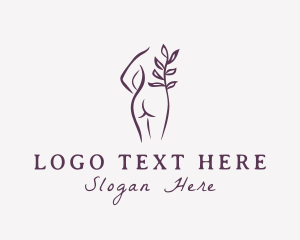 Wax Salon - Nude Sexy Woman logo design