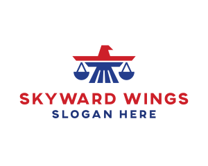 Aeronautics - American Eagle Law logo design