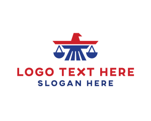 Judicial - American Eagle Law logo design