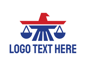 American - American Eagle Law logo design