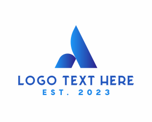 Server - Futuristic Company Letter A logo design