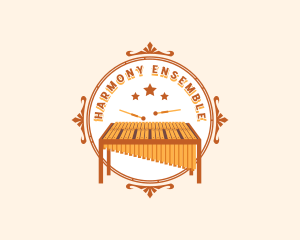 Orchestra - Idiophone Marimba Orchestra logo design