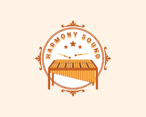 Idiophone Marimba Orchestra logo design