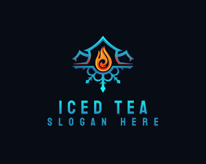  Fire Ice Ventilation logo design