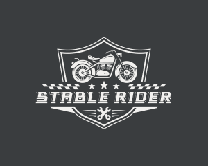 Motorcycle Racing Rider logo design