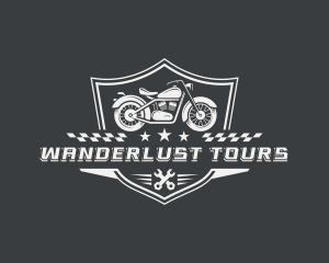 Touring - Motorcycle Racing Rider logo design