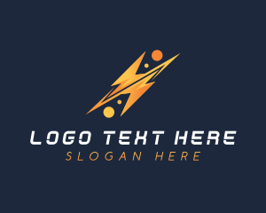 Lightning Energy Charge logo design