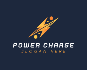 Lightning Energy Charge logo design