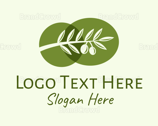 Natural Olive Branch Logo