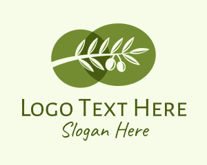 Agriculture - Natural Olive Branch logo design