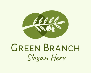 Branch - Natural Olive Branch logo design