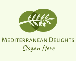 Mediterranean - Natural Olive Branch logo design