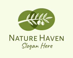 Natural Olive Branch  logo design