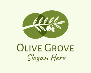 Natural Olive Branch  logo design