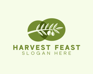 Natural Olive Branch  logo design