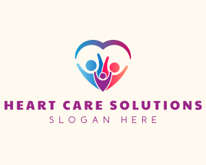 Heart Family Support logo design