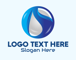 Global - Blue 3D Sphere logo design