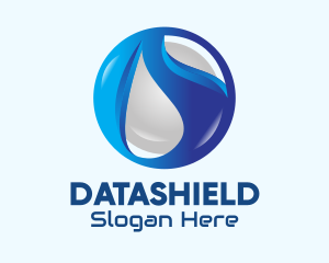 Blue 3D Sphere Logo