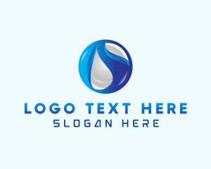 Gradient - Blue 3D Sphere logo design