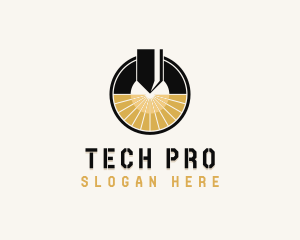 Technician - CNC Laser Cutter Technician logo design