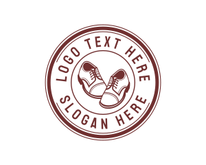 Gum Boots - Oxford Shoes Footwear logo design