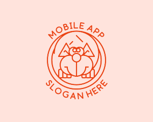 Cute - Pet Dog Cartoon logo design