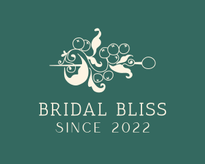 Bride - Jewel Pin Luxury Accessory logo design