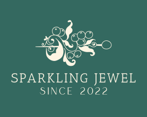 Jewel Pin Luxury Accessory logo design