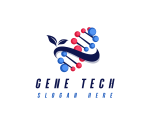 Genetics - DNA Biotech Science logo design