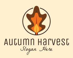 Autumn Leaves Decor  logo design