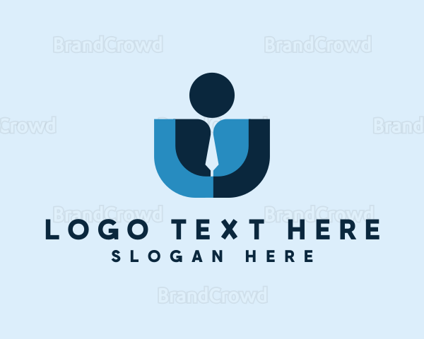 Professional Work Businessman Logo